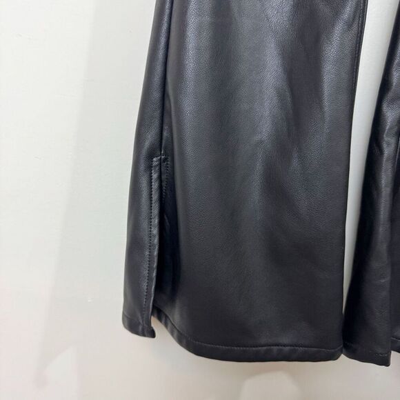 FREE PEOPLE | Level Up Vegan Slit Bootcut Pants | 29 | we the free | black pleat - Picture 5 of 14